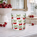 Cherries Votive Glass 3 Inch Holder