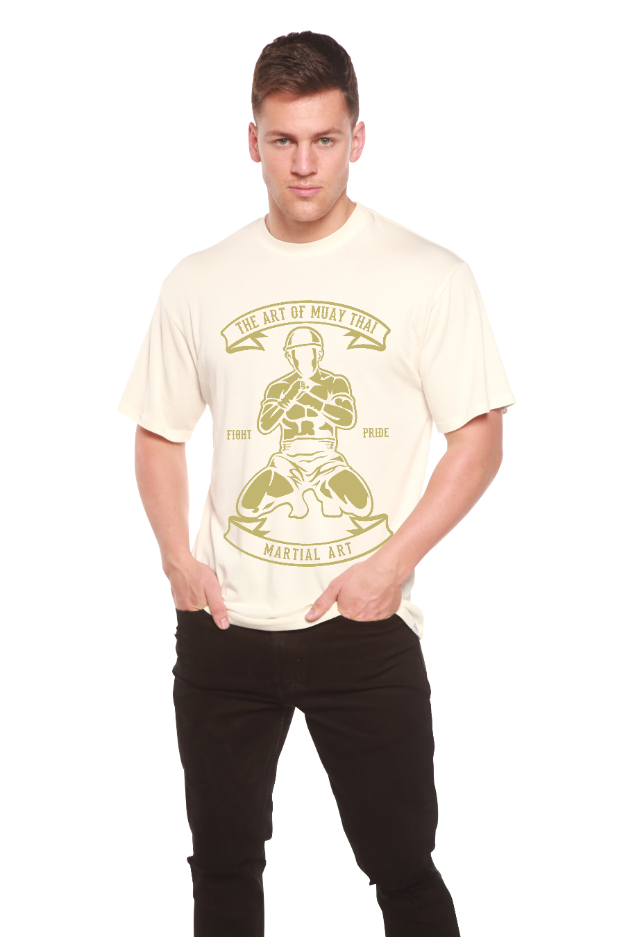 Martial Art Men's Bamboo Viscose/Organic Cotton Short Sleeve Graphic T-Shirt